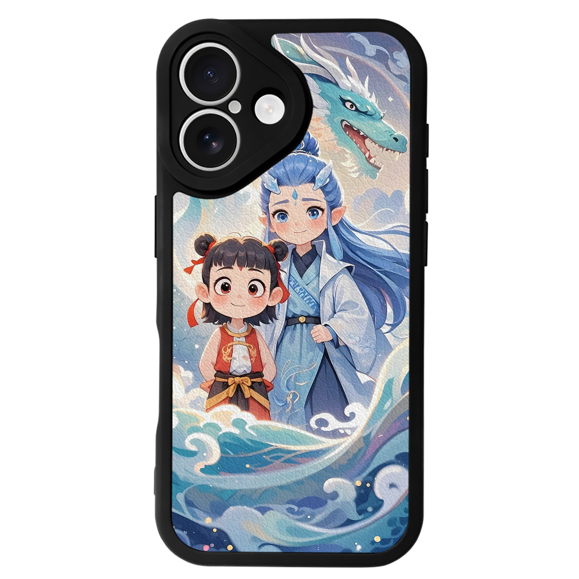 （画像用） Ne Zha 2 ナタ 魔童の大暴れ 【iPhone 16シリーズ対応】シリコンスマホケース（レザー調） 材質：シリコン